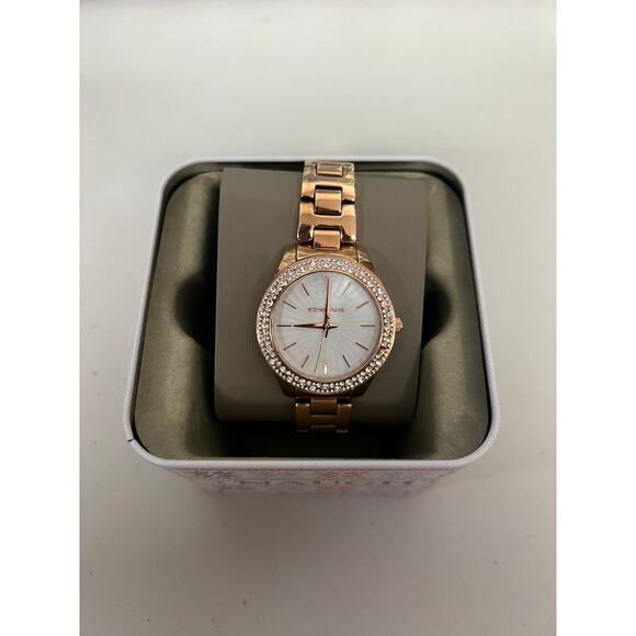 Michael Kors Ladies Watch Liliane MK4557 | Watches Prime Michael Kors MK4557 Liliane Three-Hand Stainless Steel Watch